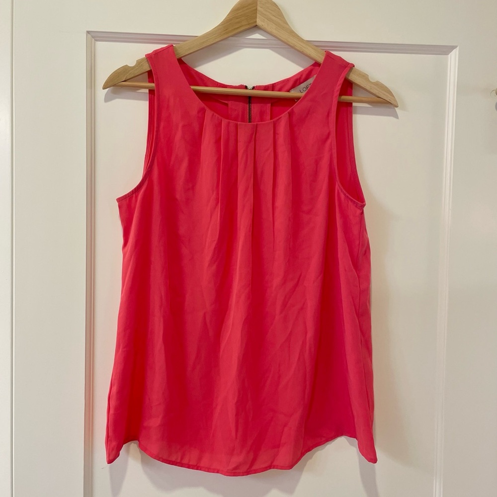 LOFT - Women's Pink Sleeveless Top